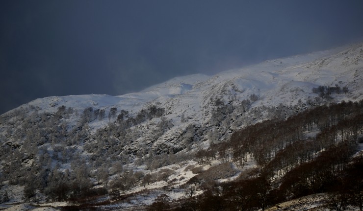 On the way to work: Creag Dubh nr Newtonmore this morning. Drifting at 650m