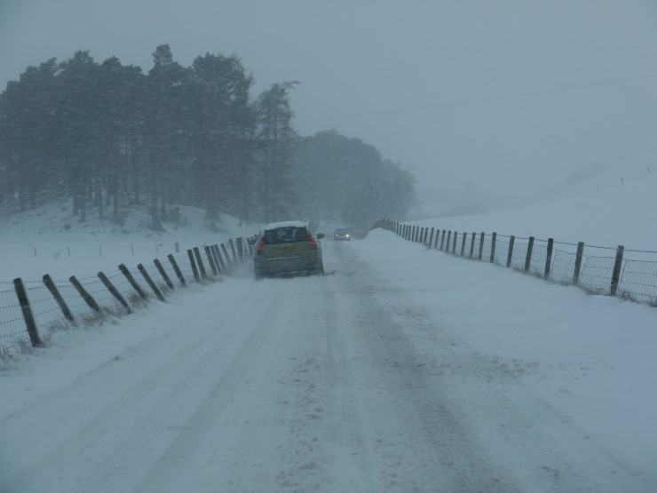The A86 this morning.  in police parlance "passable with care".