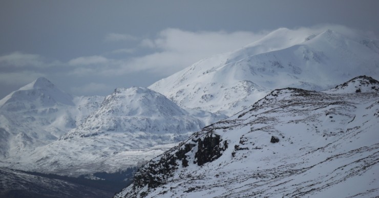 The Grey Corries from high in the Moy Corrie.