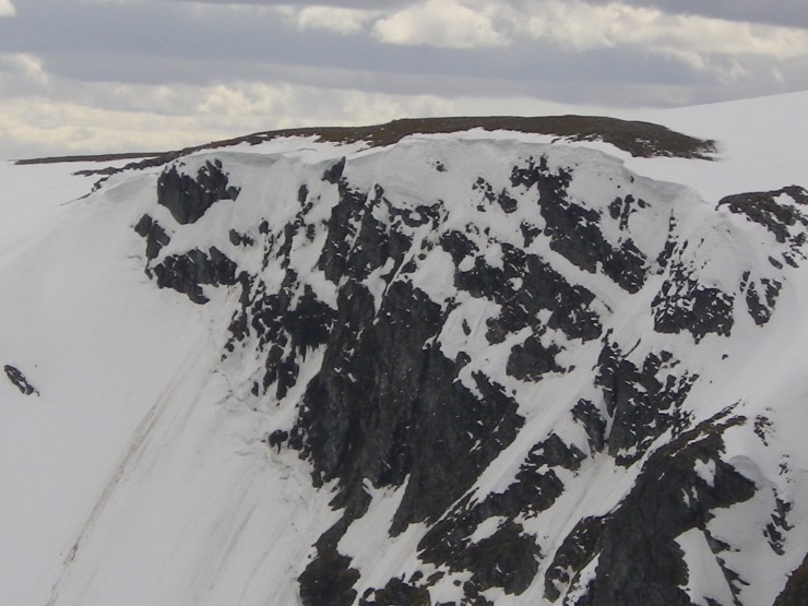 Top of Easy Gully towards main 'Post Face'