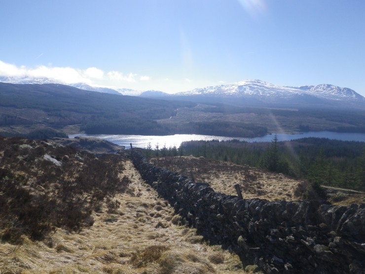The home run - a dogged pursuit of the Moy Wall to Loch Laggan (not paticularly recommended as a descent line!)