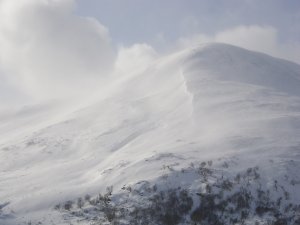 Wintry conditions on the tops