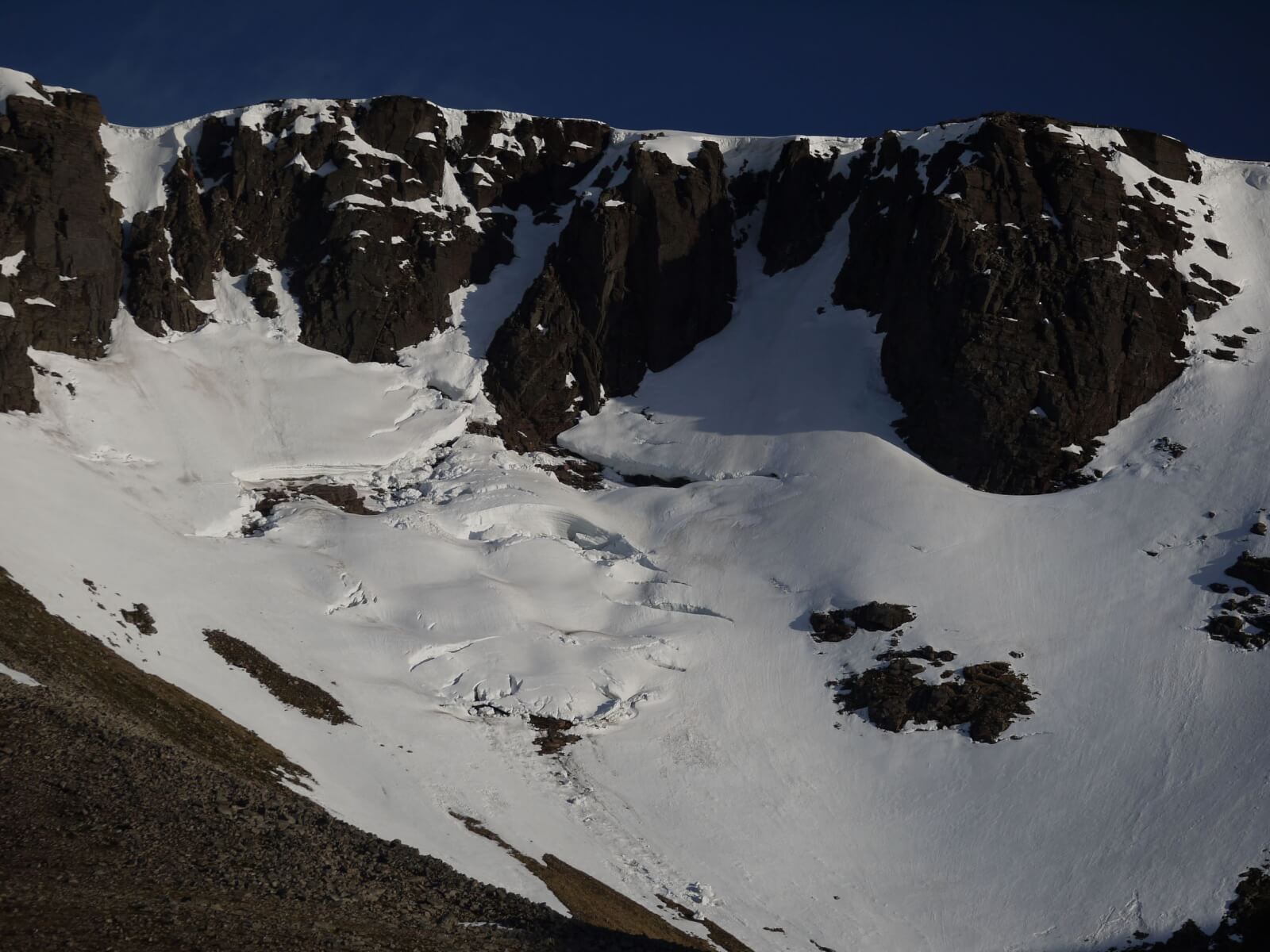The Great Slab, Coire an Lochain. Northern Cairngorms.