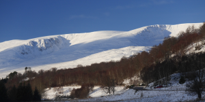 Great vis, soft slab and collapsing cornices.